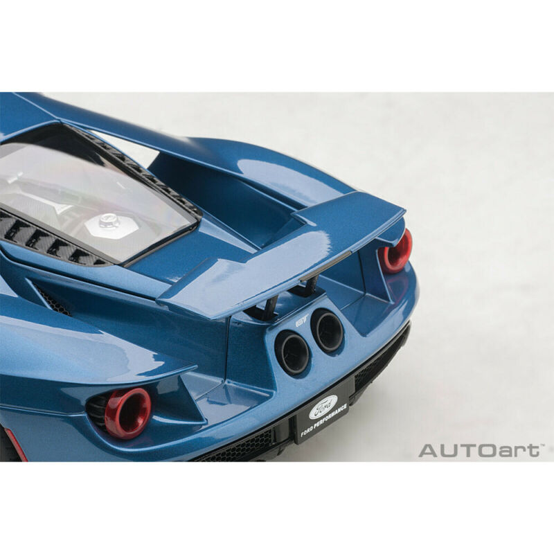 1/18 AUTOart 2017 Ford GT Liquid Blue 72942 Scale: 1:18 Model: 2017 Ford GT Model size: 9.5" Color: Liquid Blue Opening: Hood, Doors, Back engine cover Manufactured by: Autoart $339.99 ModelCarsHub