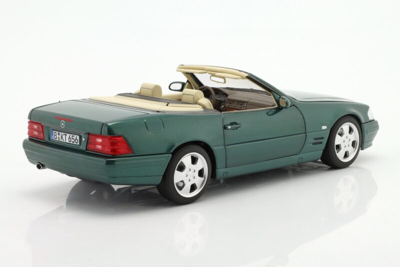 MERCEDES-BENZ 500 SL (R129) Facelift 1999 Green metallic - 1/18 - NOREV