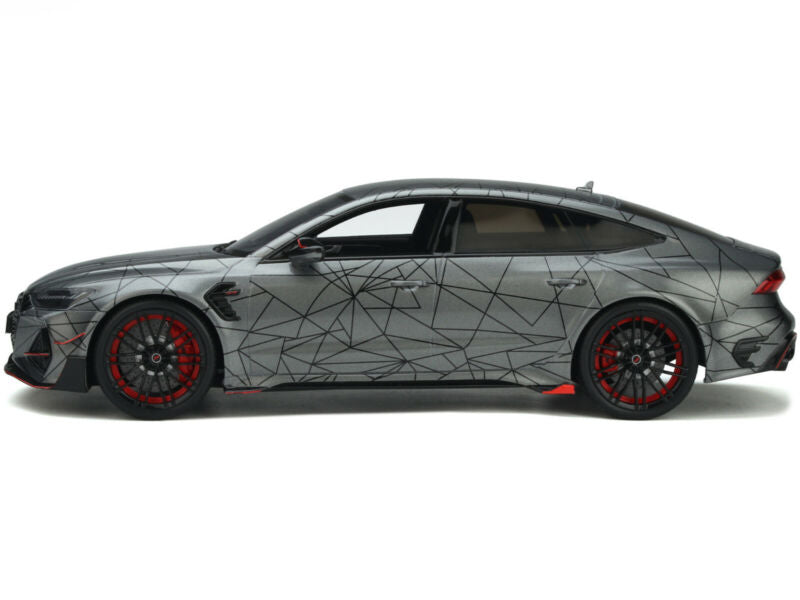 AUDI ABT RS7-R (4K) DAYTONA GRAY MET. W/GRAPHICS 1/18 MODEL CAR GT SPIRIT GT293