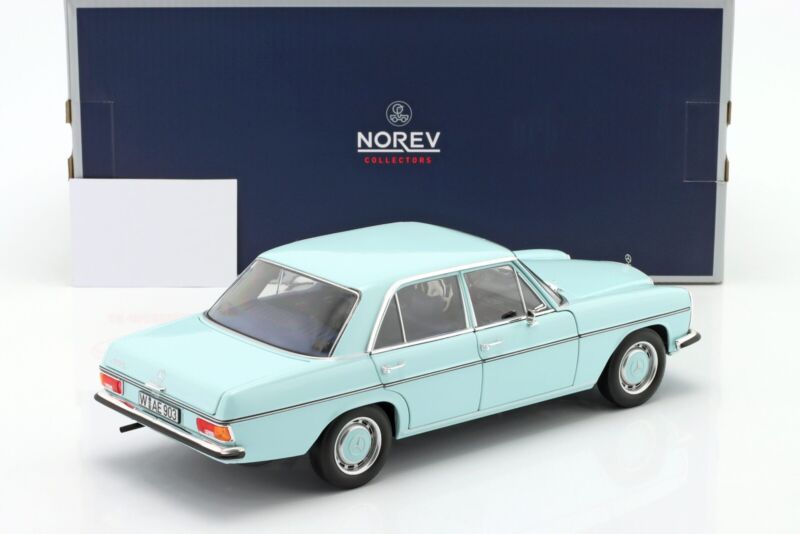 MERCEDES-BENZ 200 (W114/115) 1968 Light Blue - 1/18 - NOREV