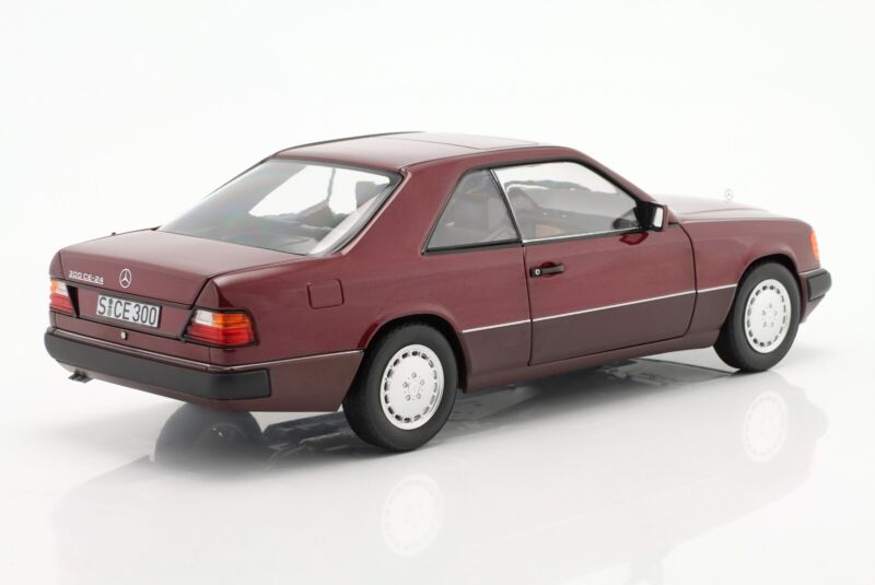 MERCEDES-BENZ 300 CE-24 COUPE (C124) 1988-1992 Almadine Red - 1/18 - NOREV