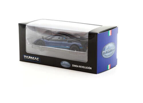 Tarmac Works GLOBAL64 Pagani Zonda Revolucion Blue Metallic 1:64 Diecast Car