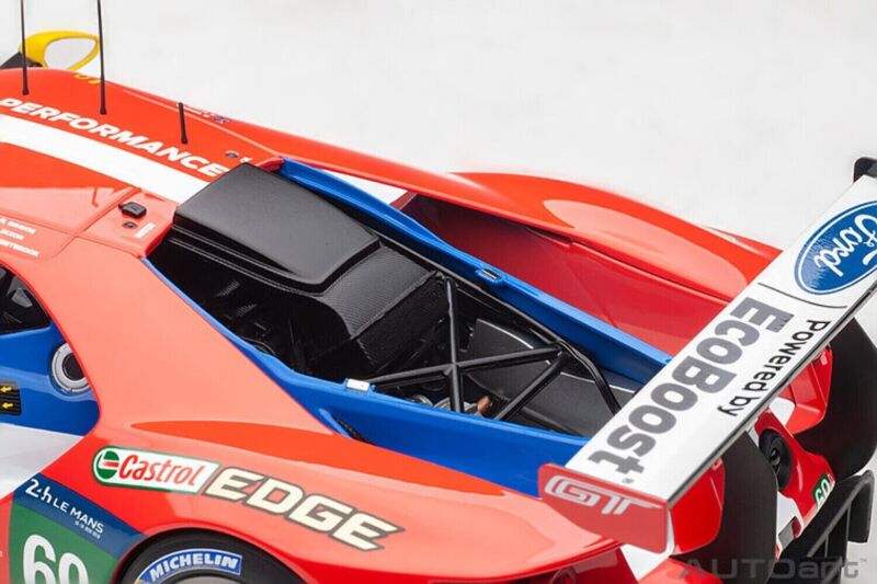 1/18 Autoart Ford Gt #69 Briscoe-Westbrook-Dixon 24H Le Mans (2016) Car Manufacturer Brand: Autoart MPN: 81612 Color: Multi Color with graphic Material: Composite diecast with some plastic Scale Size: 1:18 Part Type: Collectible Cars Dimensions approximat