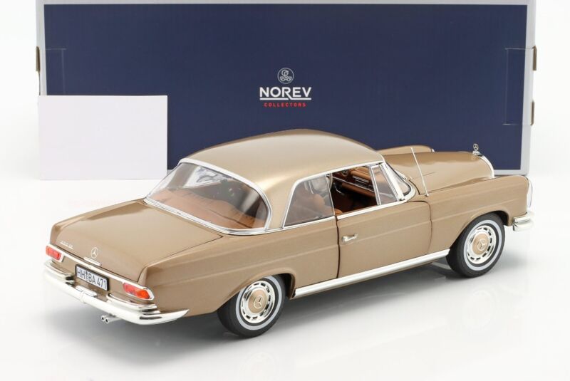 MERCEDES-BENZ 250 SE Coupé 1969 Gold metallic - 1/18 - NOREV