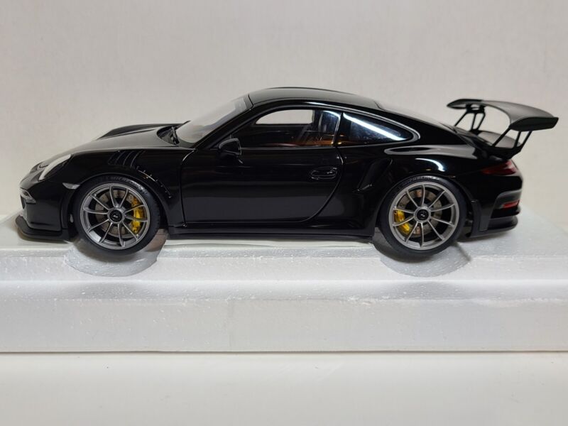 AUTOart PORSCHE 911 991 GT3 RS BLACK/SILVER WHEELS LE NIB 1:18 SCALE 78164