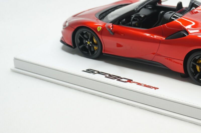 1/18 BBR FERRARI SF90 SPIDER 2007 F1 RED METALLIC DELUXE WHITE LEATHER limited 20pcs