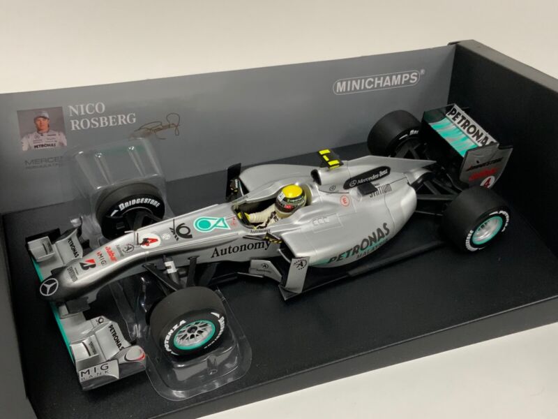 1/18 Minichamps Mercedes AMG W01 F1 2010 N.Rosberg 110100004 $199.95 ModelCarsHub