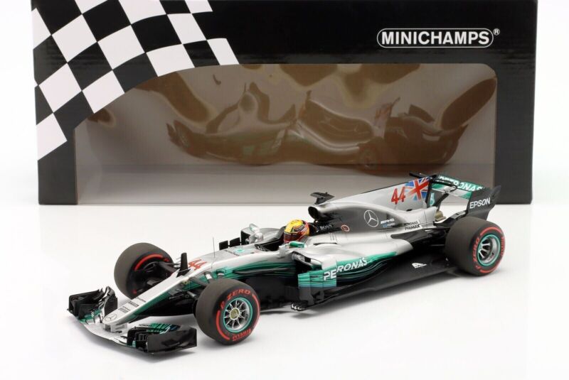 Lewis Hamilton Mercedes AMG W08 World Champion 2017 by Minichamps 1:18