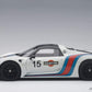 AUTOart 1/18 Porsche 918 Spyder Weissach package white/Martini stripe model car