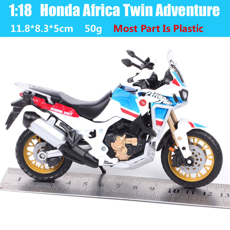 Bburago 1/18 Honda Africa Twin Adventure Touring Motorcycle Diecast Model Toy