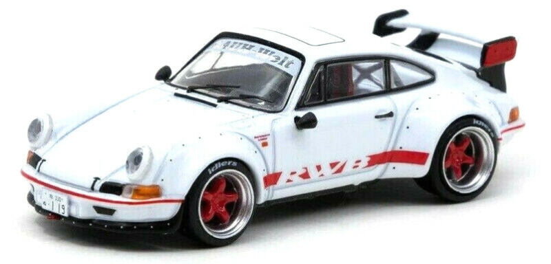 Tarmac Works HOBBY64 White Porsche RWB 964 Backdate 1:64 Scale Diecast Car