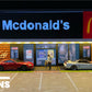 New G-FANS 1:64 Diorama with LED Light KFC/McDonald's w/Parking Lots