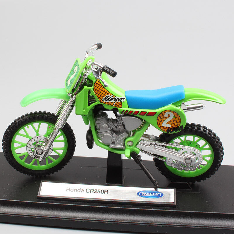 1/18 Honda CR250R #2 Race Dirt Bike Diecast Toy Motocross Model Motorcycle $27.95 ModelCarsHub