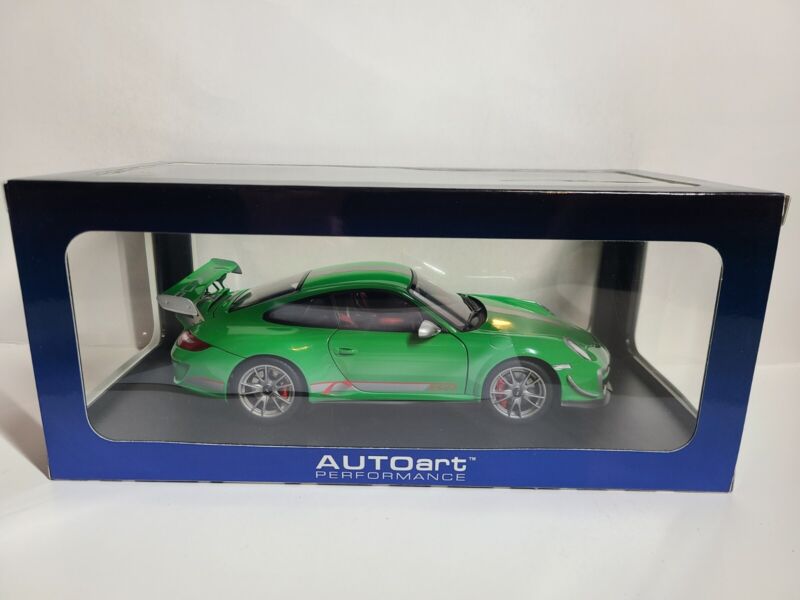 AUTOart PORSCHE 911 997 GT3 RS 4.0 GREEN NIB LE 1:18 SCALE 78149