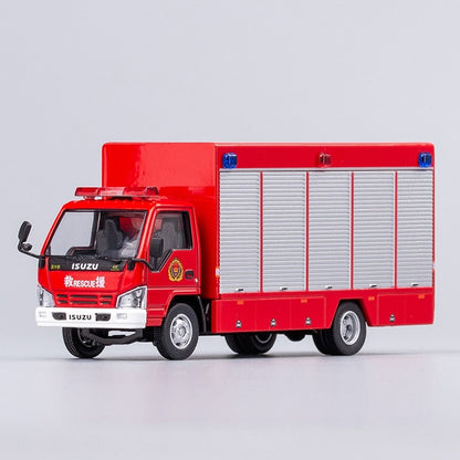 Gcd 1:64 Isuzu Series Reward Flatbed Tow Truck / Isuzu 4k Fire Truck Diecast Model Car - Railed/motor/cars/bicycles