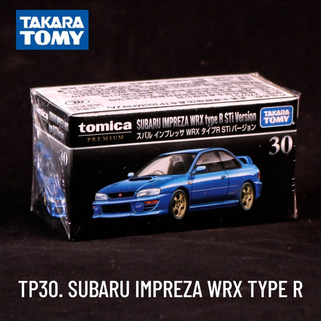 Takara Tomy Tomica Premium TP, SUBARU IMPREZA WRX TYPE R Scale Car Model Replica Collection, 1/64