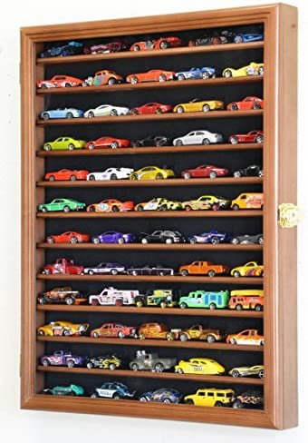 Hot Wheels Matchbox 1/64 Scale Diecast Display Case Cabinet Wall Rack w/UV Protection